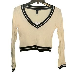 NWT Cream Cropped Top